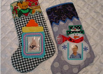 ITH Christmas Photo Stockings 6x10