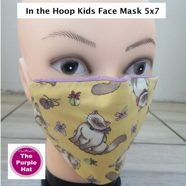In the Hoop ITH Kids Basic Face or Dust Mask 2 sizes 5x7