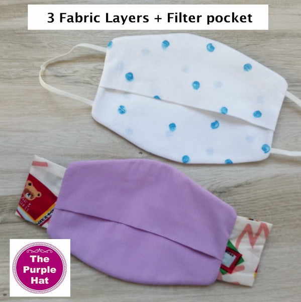 In the Hoop ITH Kids Basic Face or Dust Mask 2 sizes 5x7