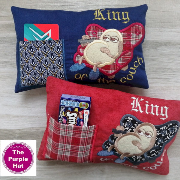 ITH King of the Couch Pillow 6x10