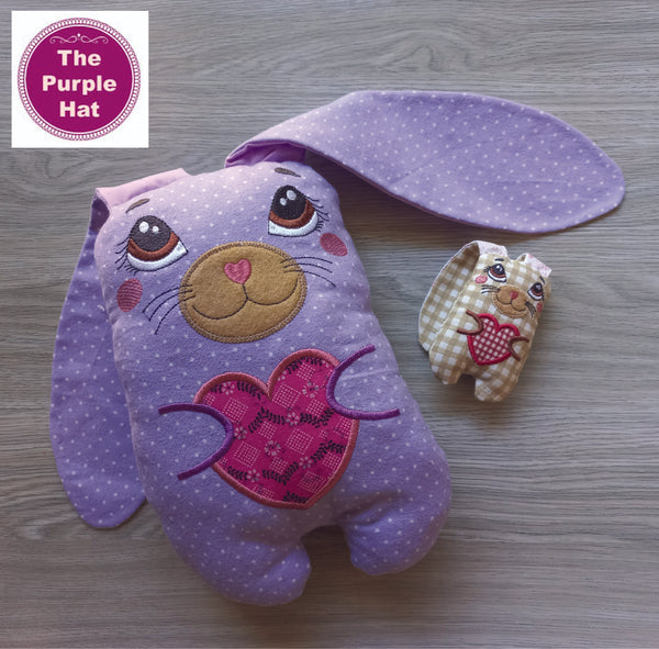 ITH In the Hoop Love Bunny 4x4 5x7 6x10 8x12