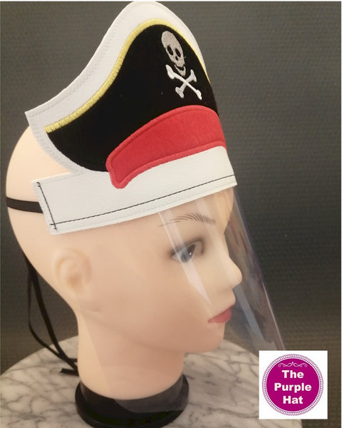 ITH Pirate Face Shield for Kids 6x10