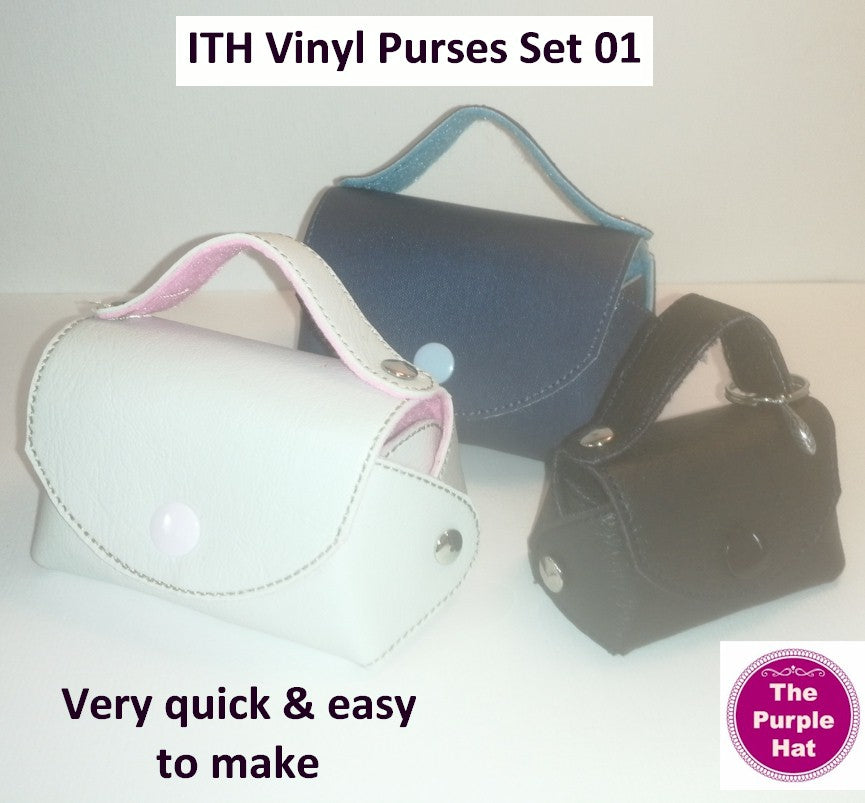 ITH Vinyl Purses Set 02 6x10 7x11 8x12 – The Purple Hat