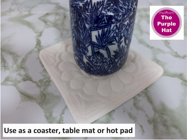 ITH Quilted Mug Rug 01 5x5 6x6 8x8
