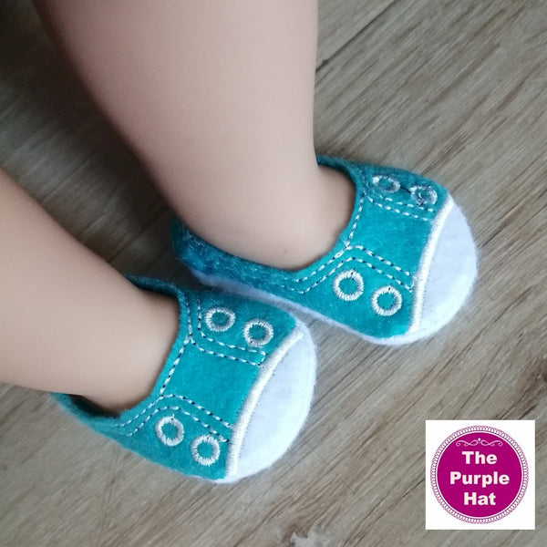 ITH Sneakers with white toe for 18 inch doll 4x4