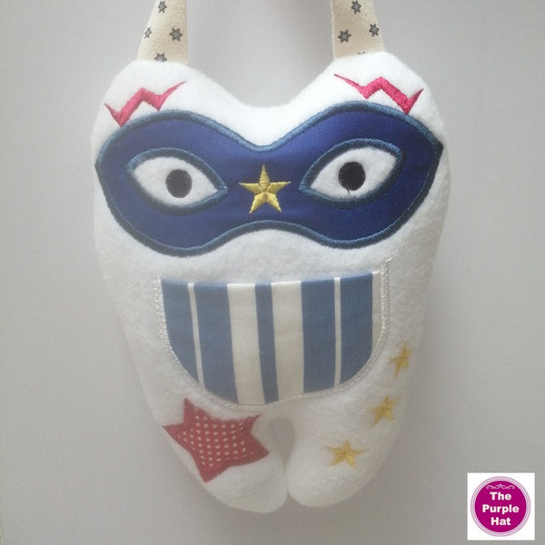 ITH In the Hoop Superhero Tooth Fairy Pillow 5x7 & 6x10