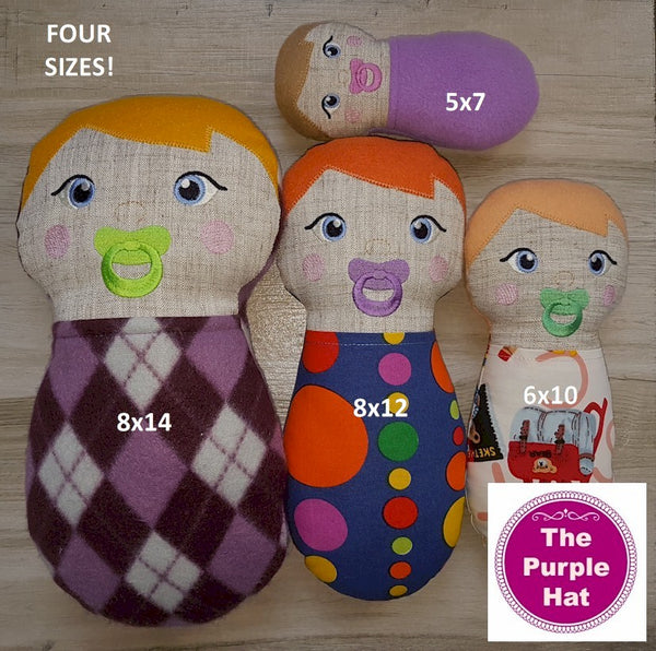 ITH Swaddle Baby Doll 5x7 6x10 8x12 8x14