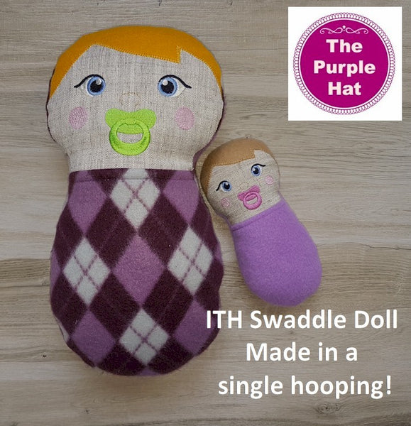ITH Swaddle Baby Doll 5x7 6x10 8x12 8x14