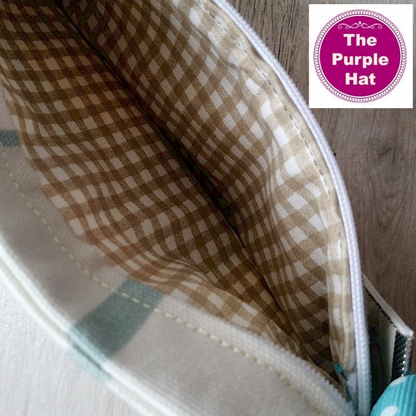 ITH Two-Tone Clutch Purse 4x4 5x7 6x10 8x12 8x14 with bonus Key Fob