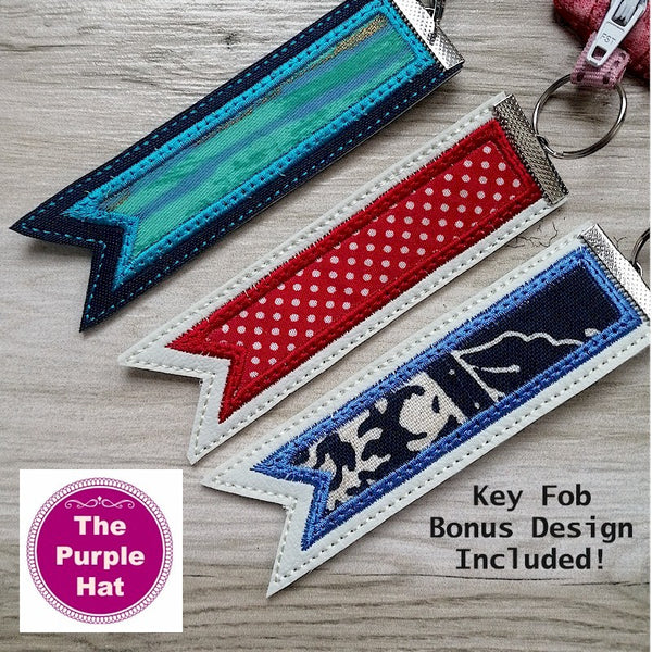 ITH Two-Tone Clutch Purse 4x4 5x7 6x10 8x12 8x14 with bonus Key Fob