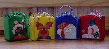 ITH Christmas Gift Bags Set 2 4x4