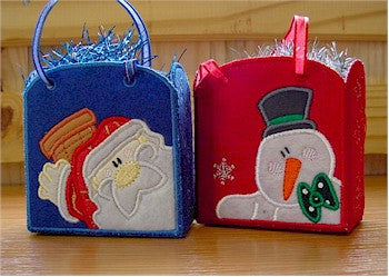 ITH Christmas Gift Bags Set 2 4x4