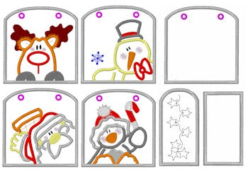 ITH Christmas Gift Bags Set 2 4x4