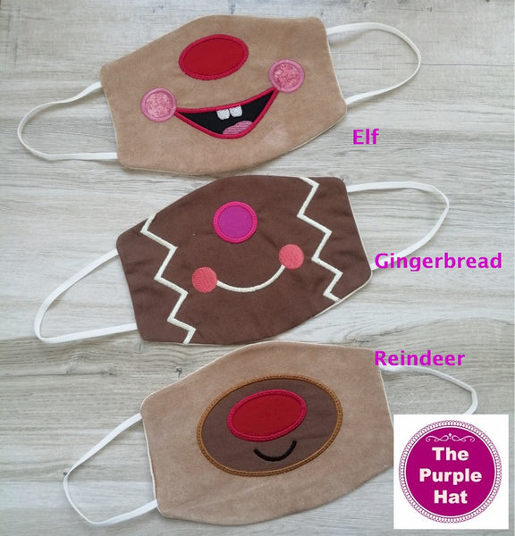 ITH Christmas Kids Face or Dust Mask 5x7