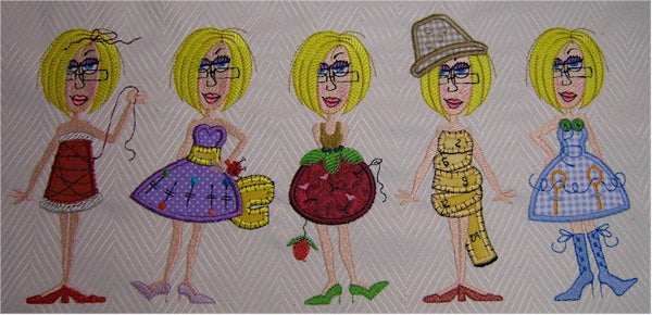 Jolly Jilly You Sew Girl! Applique Designs 5x7