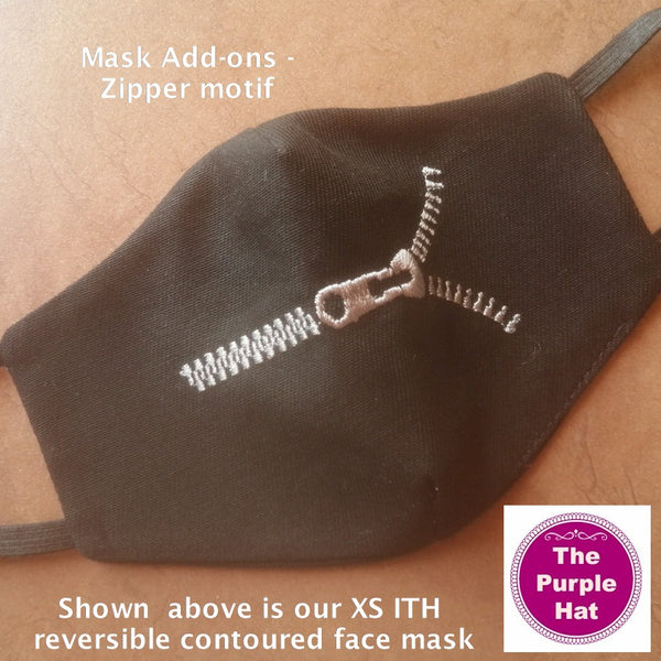 Zipper motif 4x4 Add-on embroidery designs