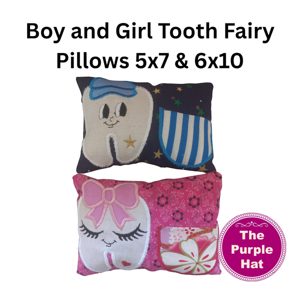 ITH Boy and Girl Tooth Fairy Pillow