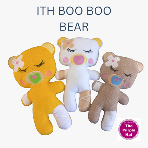 ITH In the Hoop BOO BOO Bear 3 sizes