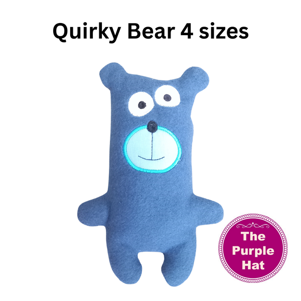 ITH Quirky Bear 5x7 6x10 7x11 8x12