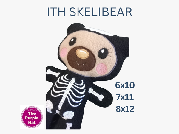 ITH In the Hoop Skeleton Bear