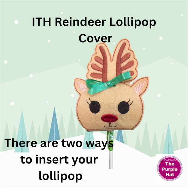 ITH Reindeer Lollipop Cover 5x7 and 6x10