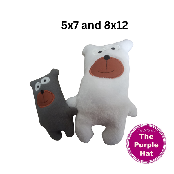 ITH Quirky Bear 5x7 6x10 7x11 8x12