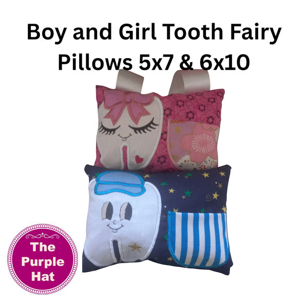 ITH Boy and Girl Tooth Fairy Pillow