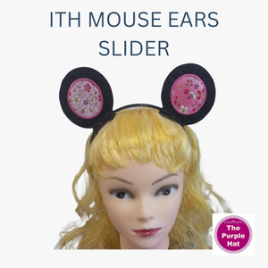 ITH In the Hoop Mouse Ears Halloween Headband Sliders 4x4