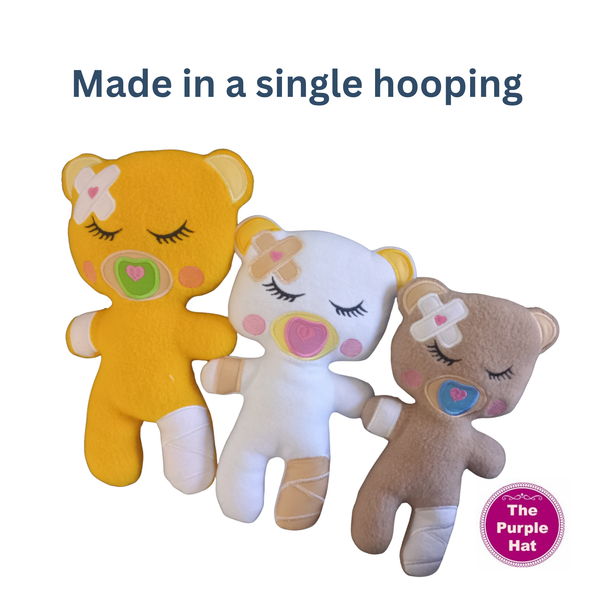 ITH In the Hoop BOO BOO Bear 3 sizes