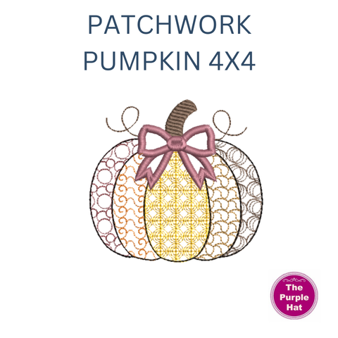 Patchwork Pumpkin 4x4
