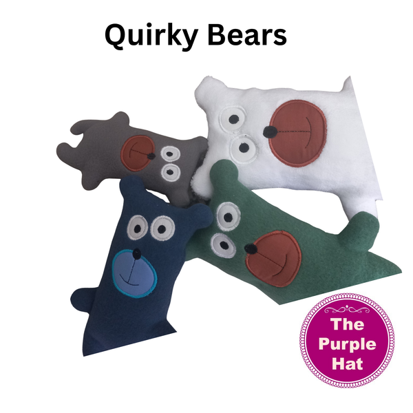 ITH Quirky Bear 5x7 6x10 7x11 8x12