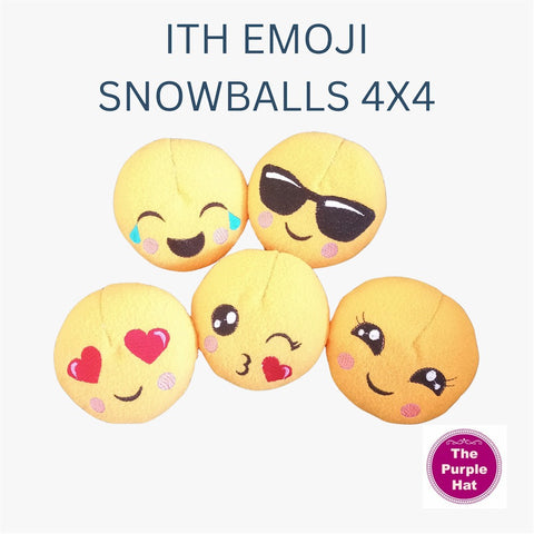 ITH Emoji Snowball Set 01 4x4