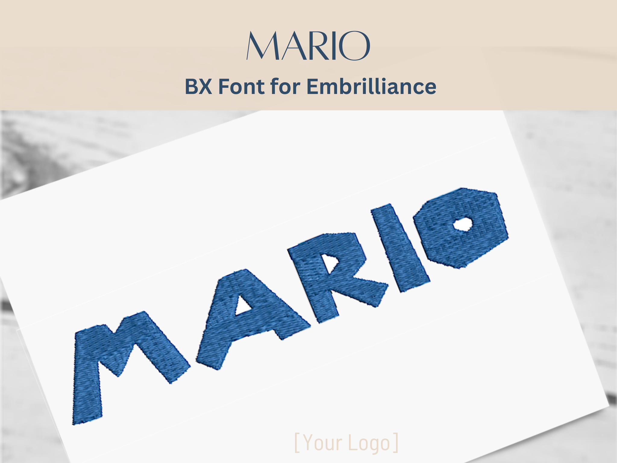 BX Font Alphabet - Super Mario Font - 3 sizes