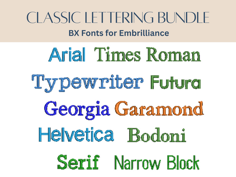 Classic Lettering Bundle BX Fonts