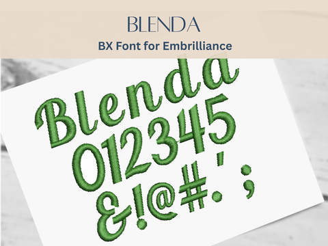 BX Font Alphabet - Blenda Font - 3 sizes