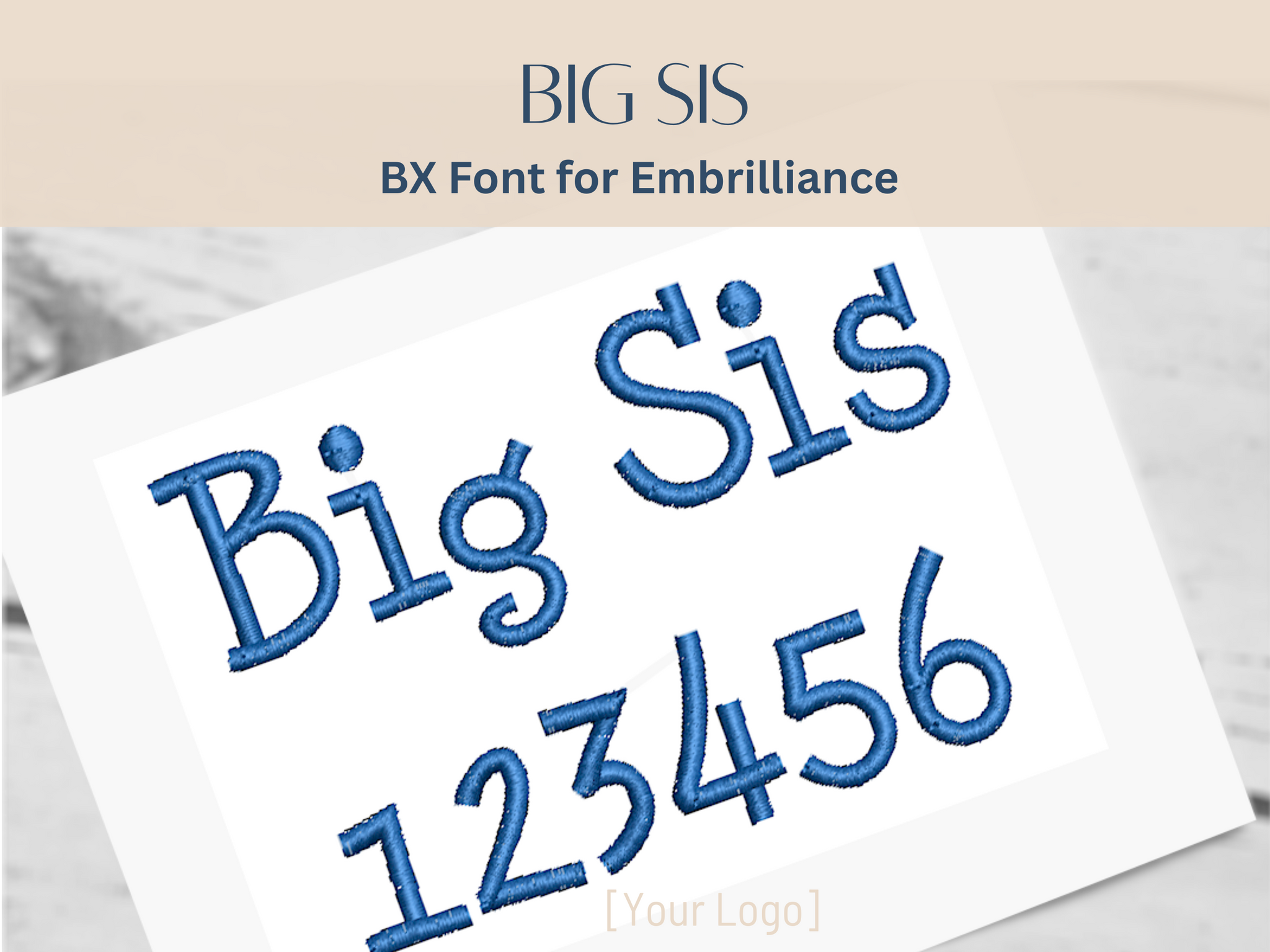 BX Font Alphabet - Big Sis Font - 3 sizes