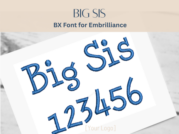 BX Font Alphabet - Big Sis Font - 3 sizes