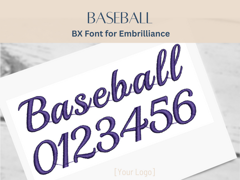 BX Font Alphabet - Baseball Font - 3 sizes