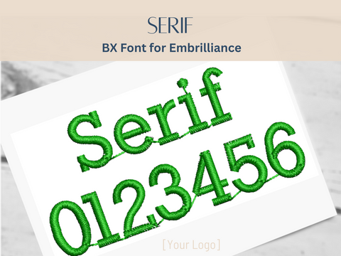 BX Font Alphabet - Serif - 3 sizes
