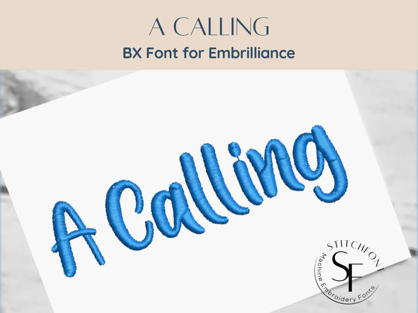 BX Font Alphabet - A Calling - 3 sizes