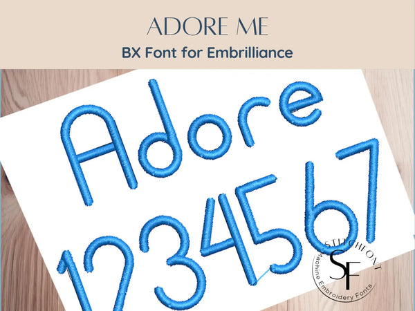 BX Font Alphabet - Adore Me Font - 3 sizes