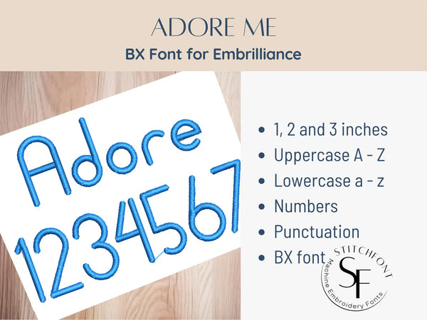 BX Font Alphabet - Adore Me Font - 3 sizes