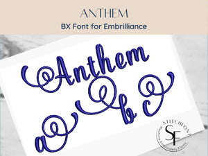 BX Font Alphabet - Anthem Monogram Font - 5 sizes