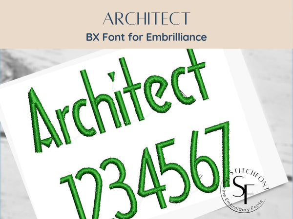 BX Font Alphabet - Architect Font - 5 sizes