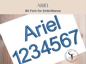 BX Font Alphabet - Ariel Font - 3 sizes