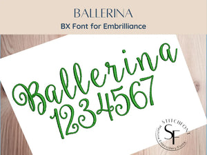 BX Font Alphabet - Ballerina Font - 3 sizes