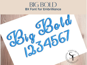 BX Font Alphabet - Big Bold Font - 3 sizes