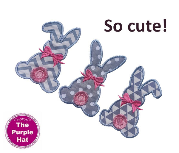 Fringe Fluffy Bunny Trio