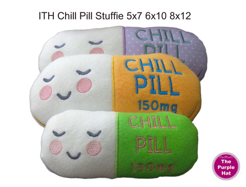 ITH Chill Pill Stuffies 5x7 6x10 8x12