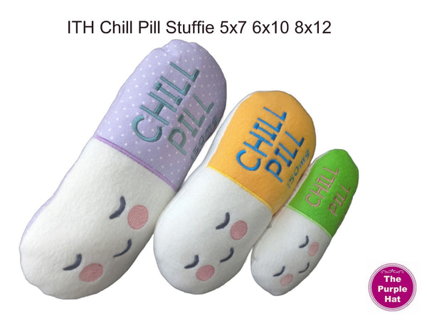 ITH Chill Pill Stuffies 5x7 6x10 8x12